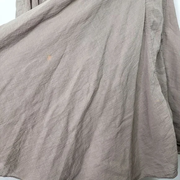 Italian Boho Tan Midi Skirt - Picture 4 of 5